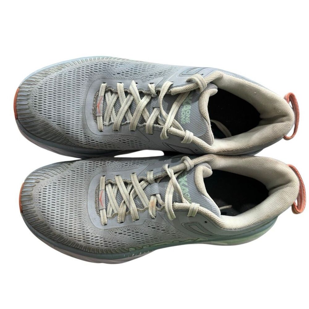 Hoka One One Bondi 7 Womens Size 9 Baby Blue Athletic Running Shoes Sneakers - Picture 7 of 8